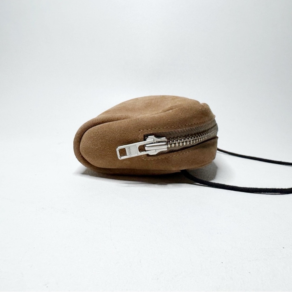 Maria Jobse Suede Pouch Shoulder Bag Crossbody Tan Minimalist Quiet Luxury Chic - Picture 4 of 12